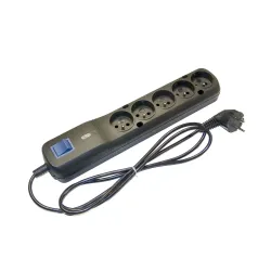 Listwa zasilająca Lestar LF-530WA 5+ 1,5m czarna