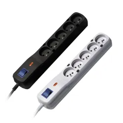 Listwa zasilająca Lestar LF-530WA 5+ 2,5m czarna | PartsPC.pl