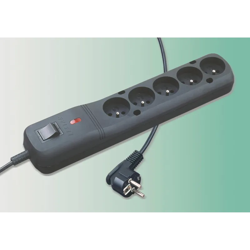 Listwa zasilająca Lestar LF-530WA 5+ 5m czarna | PartsPC.pl