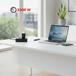 Listwa zasilająca Maclean MCE388 B, przedłużacz 2 gniazda + 3xUSB, 110-240V