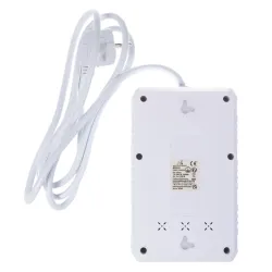 Listwa zasilająca Maclean MCE392 W, przedłużacz 4 gniazda + 3xUSB, 110-240V