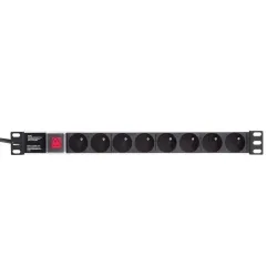 Listwa zasilająca PDU Netrack 19'' 1U, 230V/16A, 8xE, ALU | PartsPC.pl