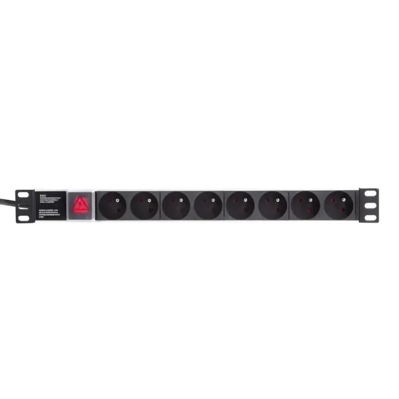 Listwa zasilająca PDU Netrack 19'' 1U, 230V/16A, 8xE, ALU | PartsPC.pl