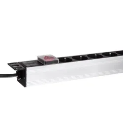 Listwa zasilająca PDU Netrack 19'' 1U, 230V/16A, 8xE, ALU | PartsPC.pl