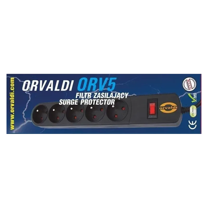 Listwa zasilająca przeciwprzepięciowa ORVALDI ORV-5 5m | PartsPC.pl