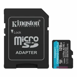 Karta pamięci Kingston microSDXC CanvasGo! Plus 128GB C10 UHS-I U3 V30 A2 z