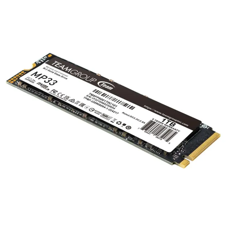 Dysk SSD Team Group MP33 1TB M.2 2280 PCIe NVMe | PartsPC.pl
