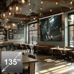 Ekran projekcyjny elektryczny Maclean MC-561 135" 16:9 300x168 ściana lub