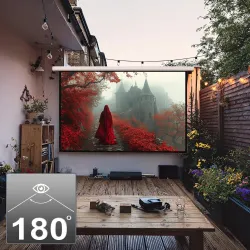 Ekran projekcyjny elektryczny Maclean MC-561 135" 16:9 300x168 ściana lub