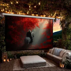 Ekran projekcyjny elektryczny Maclean MC-561 135" 16:9 300x168 ściana lub