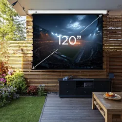 Ekran projekcyjny z naciągiem Maclean MC-993 elektryczny 120" 4:3 ściana