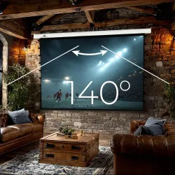 Ekran projekcyjny z naciągiem Maclean MC-993 elektryczny 120" 4:3 ściana