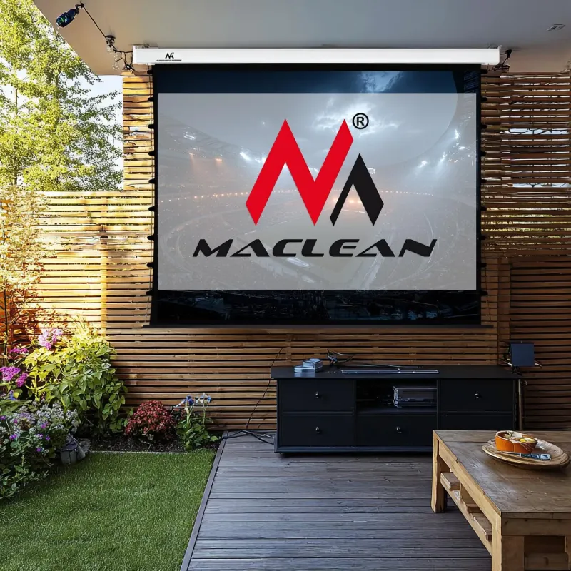 Ekran projekcyjny z naciągiem Maclean MC-993 elektryczny 120" 4:3 ściana