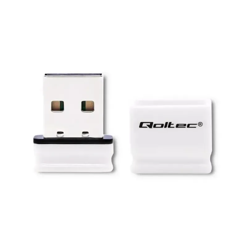 Adapter Mini Wi-Fi USB Qoltec Bezprzewodowy 150Mbps | PartsPC.pl