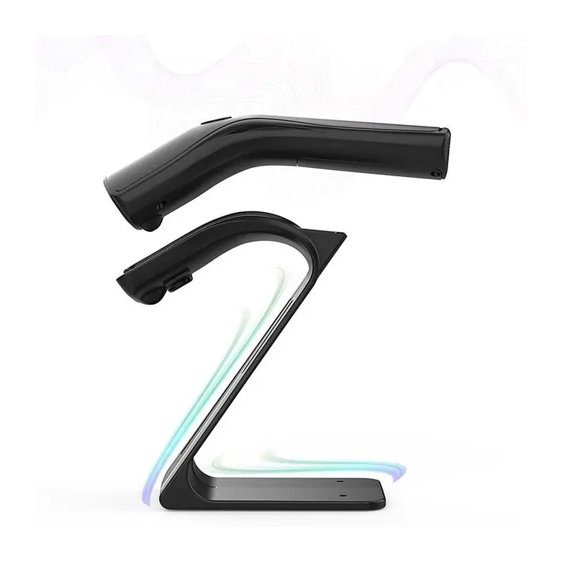 Czytnik kodów kreskowych Qoltec + stojak na skaner | 1D | USB