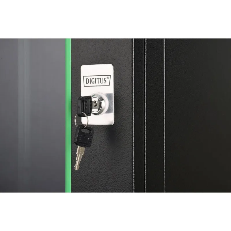 Szafa sieciowa wisząca jednosekcyjna DIGITUS Dynamic 19" 9U, 600x600, drzwi