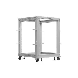 Stojak Open Rack 19" Lanberg 15U 600x600 regulowany szary