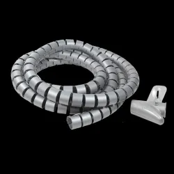 Organizer kabli LogiLink KAB0013 spiralny, 2.5m, srebrny | PartsPC.pl