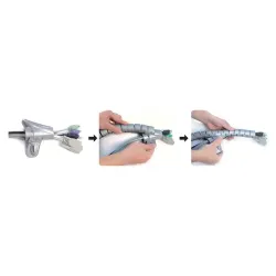 Organizer kabli LogiLink KAB0014 spiralny, 1.5m, srebrny