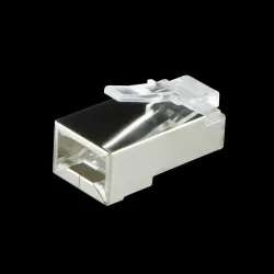 Wtyk RJ45 CAT.6 FTP LogiLink MP0021 z osłonką, szary 100szt