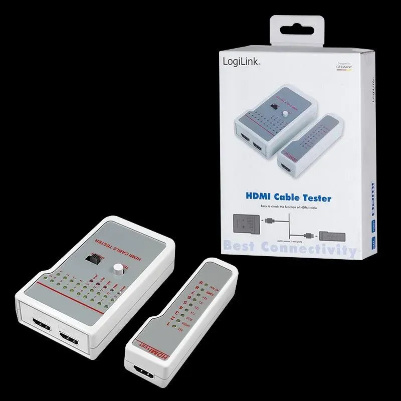 Tester kabli HDMI LogiLink WZ0017 z jednostką zdalną | PartsPC.pl