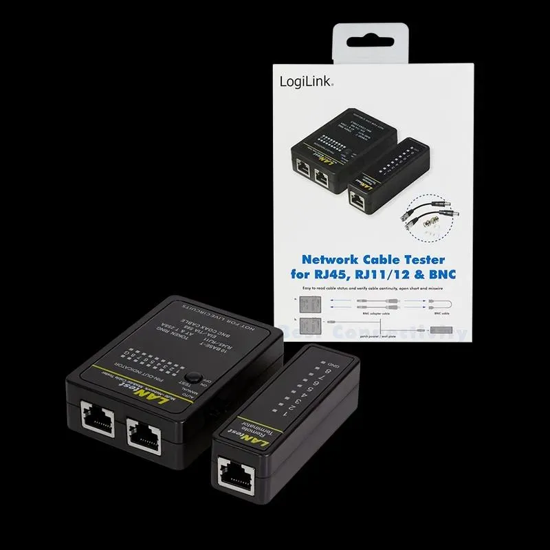 Tester kabli sieciowych LogiLink WZ0015 z jednostką | PartsPC.pl