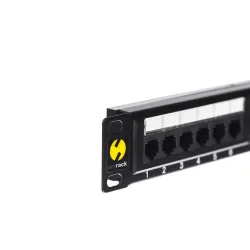 Patch panel 19'' Netrack 1U, 24-porty kat. 5e UTP, z | PartsPC.pl