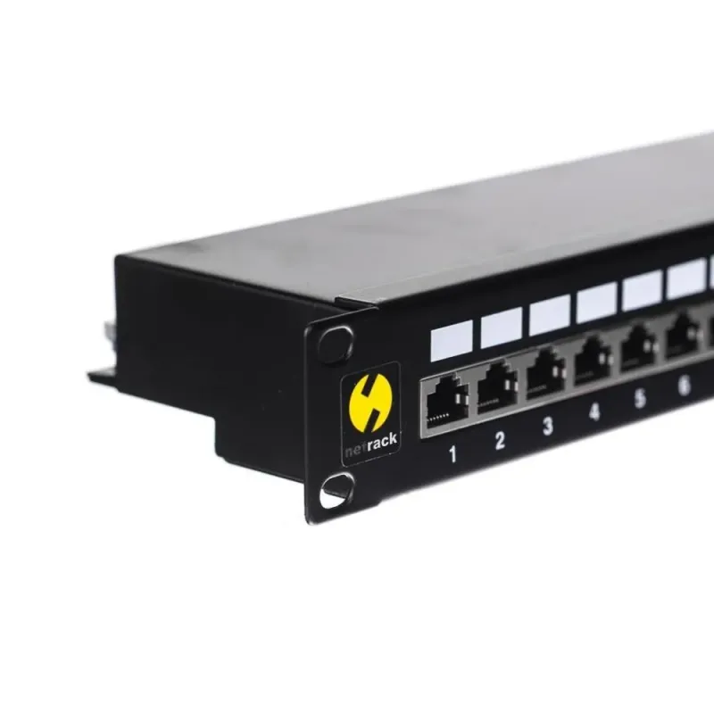 Patch panel 19'' Netrack 24-porty kat. 5e FTP, z półką | PartsPC.pl