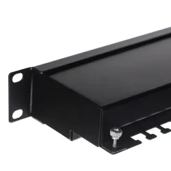 Patch panel 19'' Netrack 24-porty kat. 5e FTP, z półką | PartsPC.pl