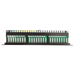 Patch panel 19'' Netrack 24-porty kat. 5e FTP, z półką | PartsPC.pl