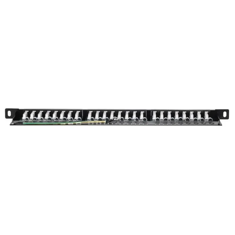 Patch panel 19'' Netrack 24-porty kat. 6 UTP, 0,5U z półką… | PartsPC.pl