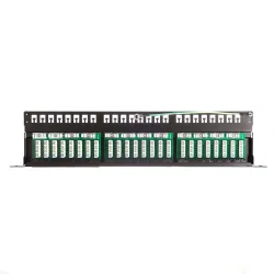 Patch panel 19'' Netrack 24-porty kat. 6 UTP, 0,5U z półką… | PartsPC.pl