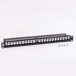 Patch panel keystone 19" 24-porty, UTP Netrack | PartsPC.pl