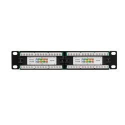 Patch panel 10'' Netrack 12-portów kat. 5e UTP | PartsPC.pl