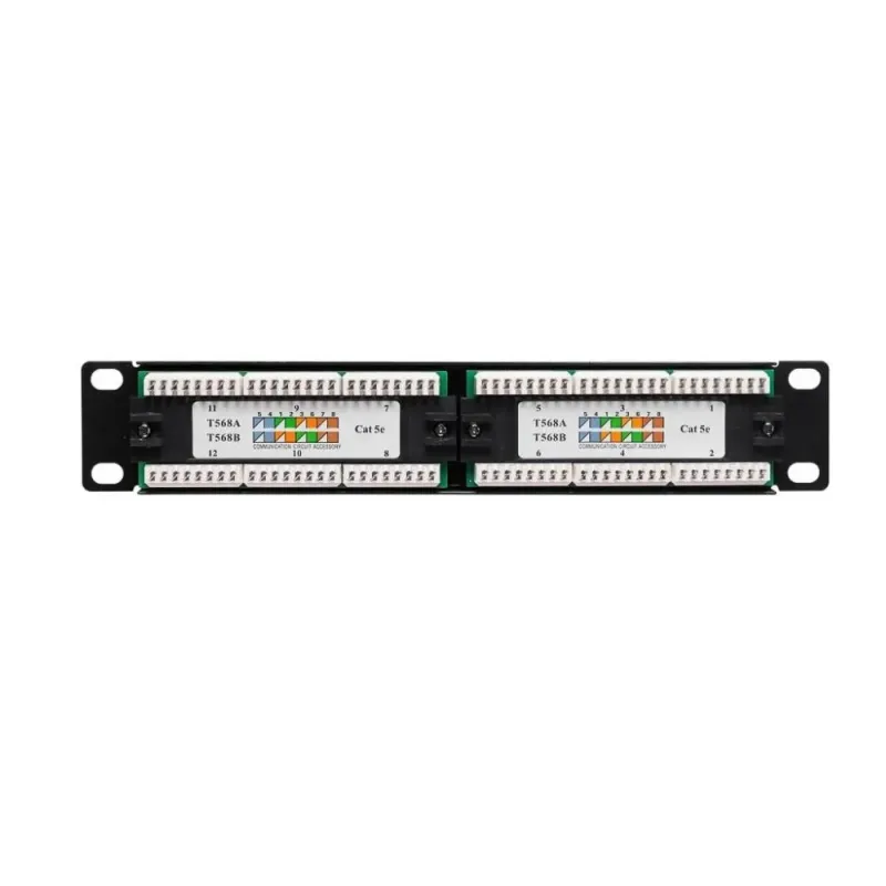 Patch panel 10'' Netrack 12-portów kat. 5e UTP | PartsPC.pl