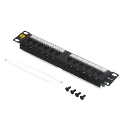 Patch panel 10'' Netrack 12-portów kat. 5e UTP | PartsPC.pl