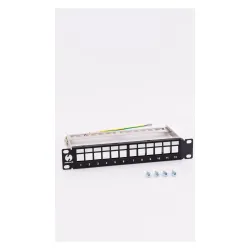Patch panel keystone 10" 12-porty, UTP Netrack | PartsPC.pl