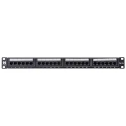 Patch panel RACK 19" 1U, 24 porty kat. 5e UTP, Netrack, | PartsPC.pl