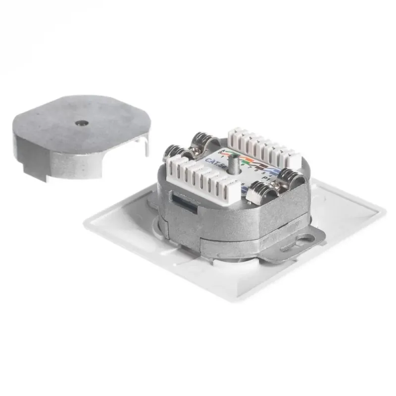 Gniazdo kompletne podtynkowe Netrack 2xRJ45 8p8c STP | PartsPC.pl