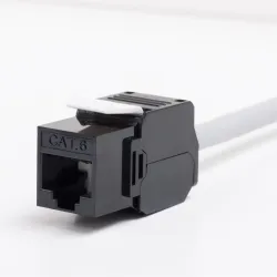 Moduł keystone Jack RJ45 kat. 6 UTP, beznarzędziowy | PartsPC.pl