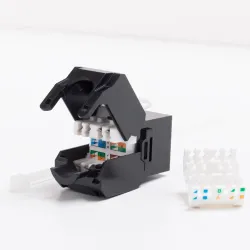 Moduł keystone Jack RJ45 kat. 6 UTP, beznarzędziowy | PartsPC.pl