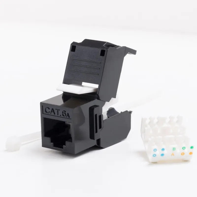 Moduł keystone Jack RJ45 kat. 6A UTP, beznarzędziowy | PartsPC.pl