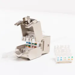Moduł keystone Jack RJ45 kat. 6A FTP, beznarzędziowy | PartsPC.pl