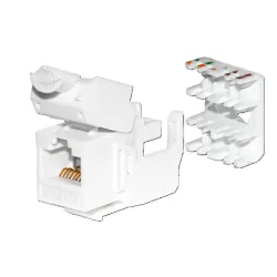 Moduł keystone Jack RJ45 kat. 6A UTP, beznarzędziowy, | PartsPC.pl