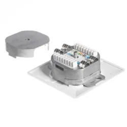 Gniazdo podtynkowe kompletne 2xRJ45 8p8c UTP Cat6 Netrack | PartsPC.pl