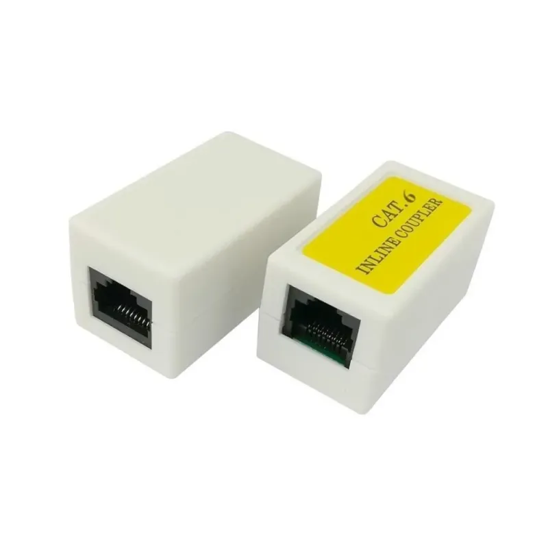 Łącznik przewodów RJ45-RJ45 Netrack kat. 6 UTP | PartsPC.pl