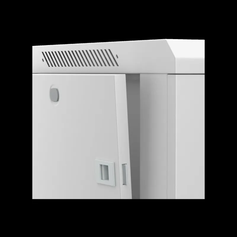 Szafa wisząca 19" Netrack, 6U/600x450mm – szary, drzwi | PartsPC.pl