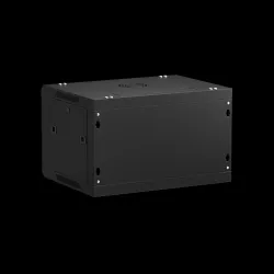 Szafa wisząca 19" Netrack, 6U/600x450mm – czarny, drzwi | PartsPC.pl