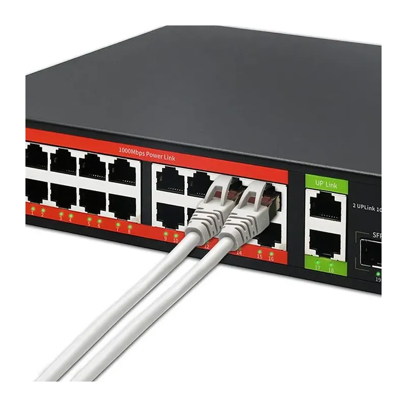 Switch niezarządzalny Qoltec przełącznik sieciowy Gigabit Ethernet PoE |