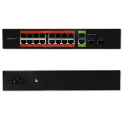Switch niezarządzalny Qoltec przełącznik sieciowy Gigabit Ethernet PoE |